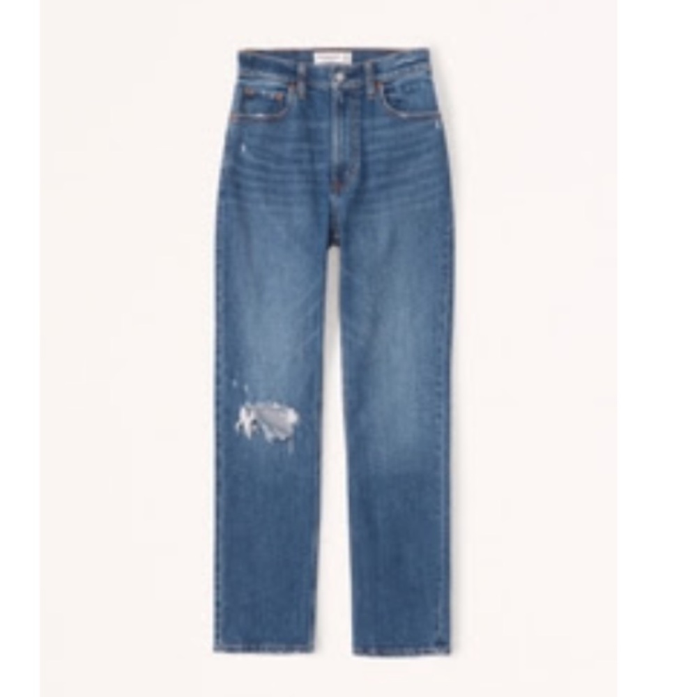 Abercrombie & Fitch Ultra High Rise Ankle Straight Jeans – Size 34/18